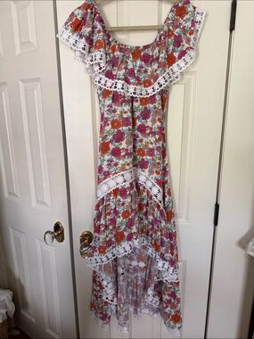 Miss June asymmetrical midi dress